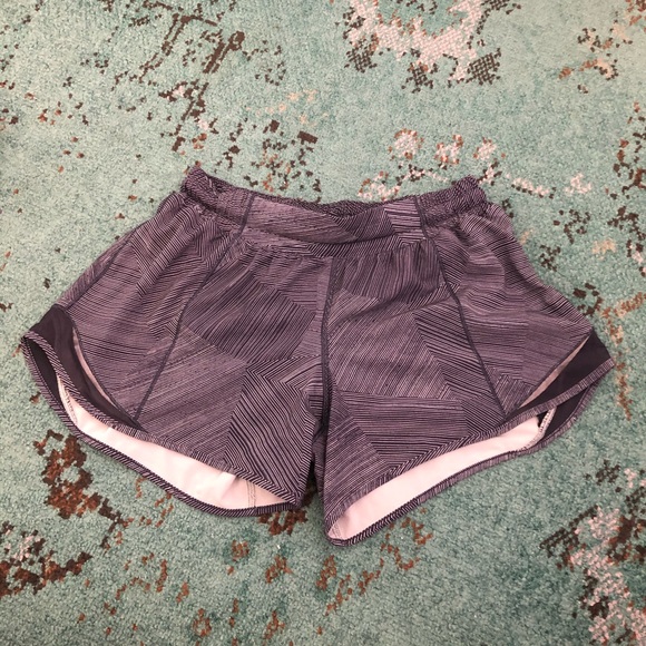 lululemon athletica Pants - Lululemon Hotty Hot Navy Blue Crosshatch Shorts
